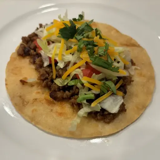 Tacos with Beef  & Beans with Dietary Modifications